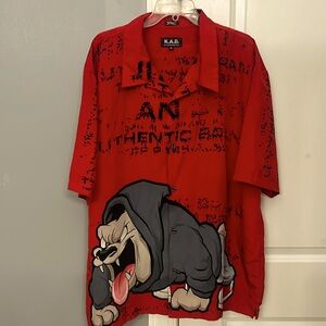KAD men’s clothings button up TAZ shirt XL
